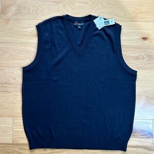 NWT COBMEX Navy Sweater Vest | Size Large